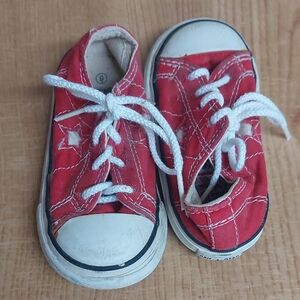 Red Kids Sneakers Converse One Star Kids Size 6
